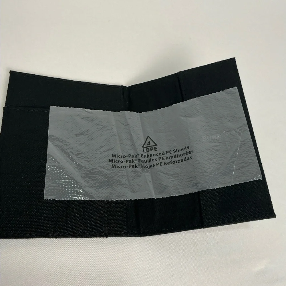 Burberry Black Canvas Passport Card Holder